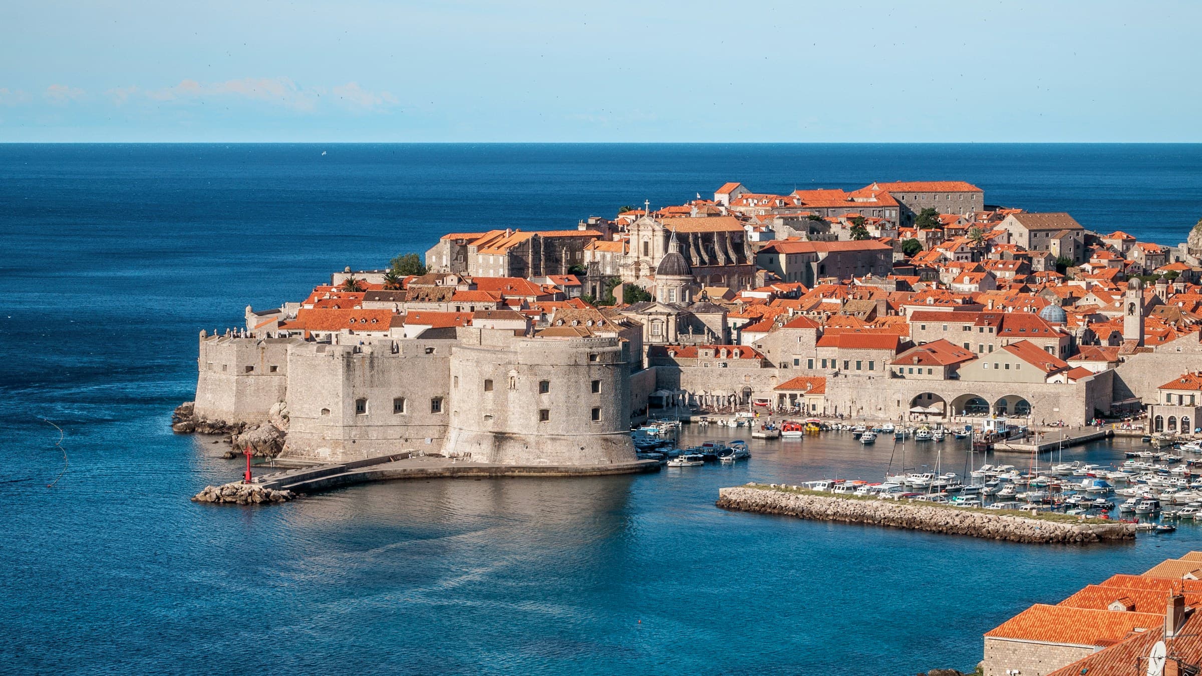 Dubrovnik city walls and old town