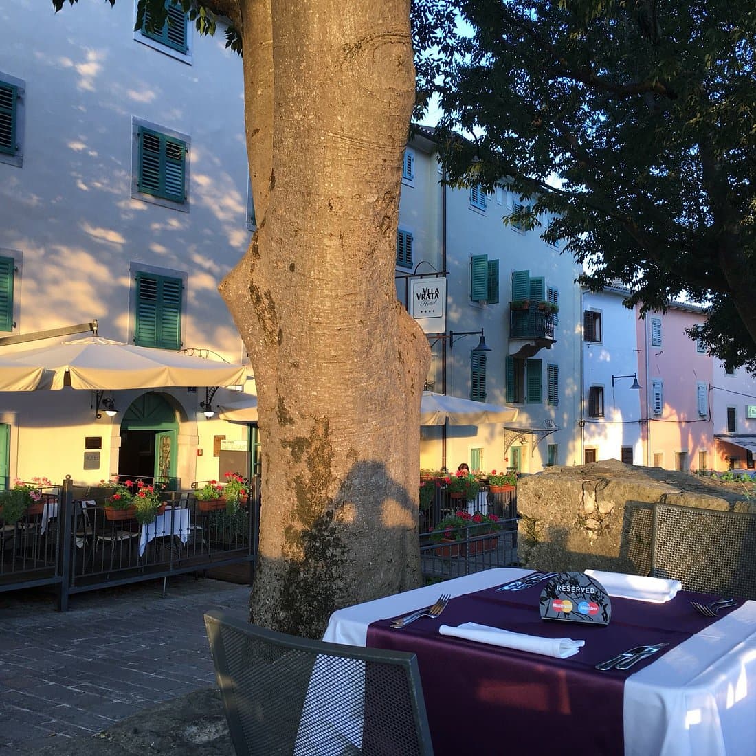 Stone street in the medieval old town of Buzet, Istria's truffle capital