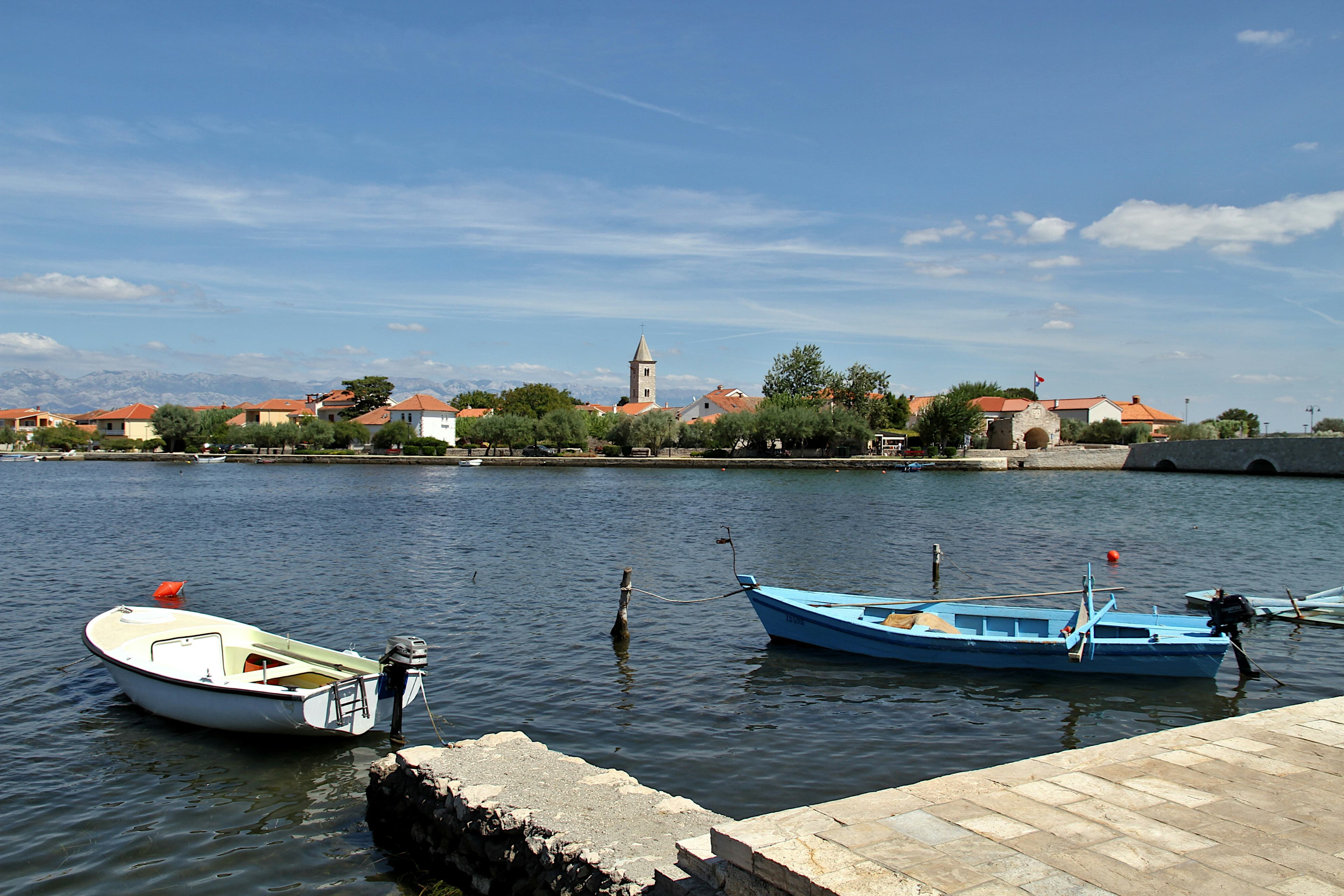 Nin historic centre with stone lanes
