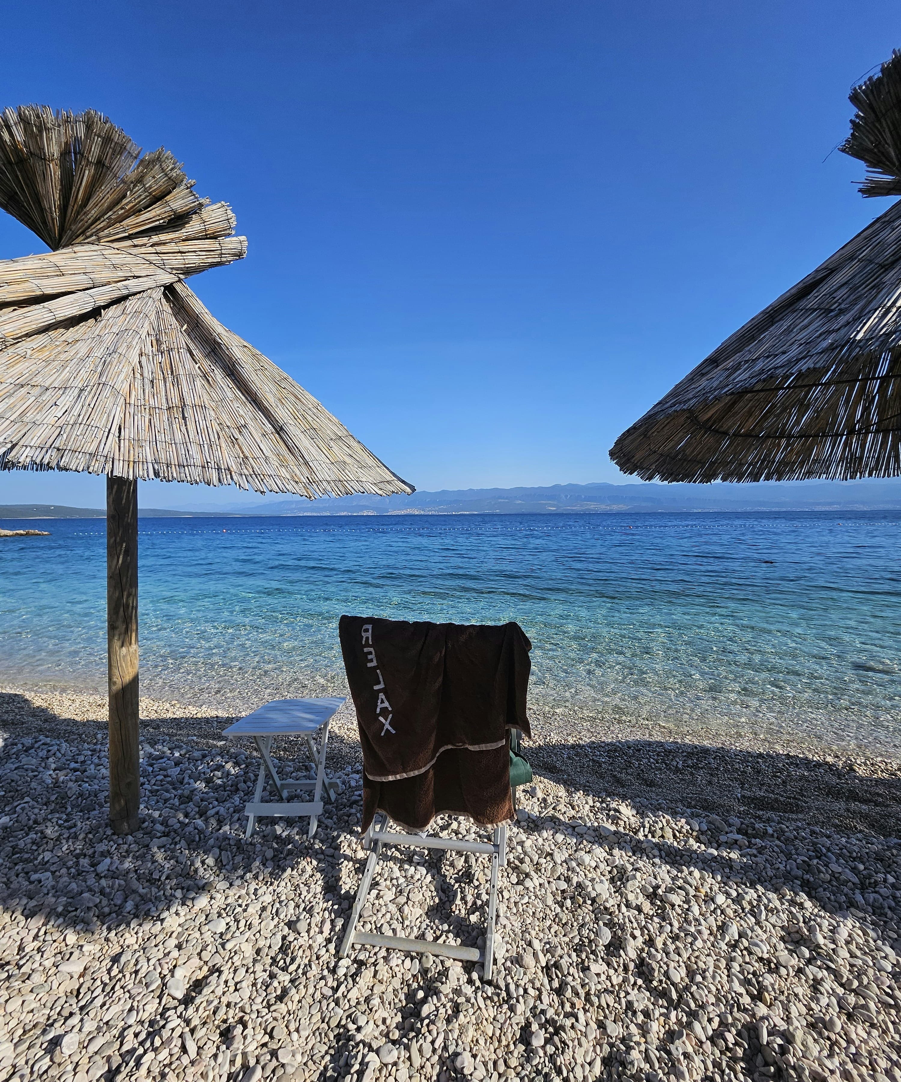 Potovoće pebble beach near Vrbnik on Krk island, Kvarner