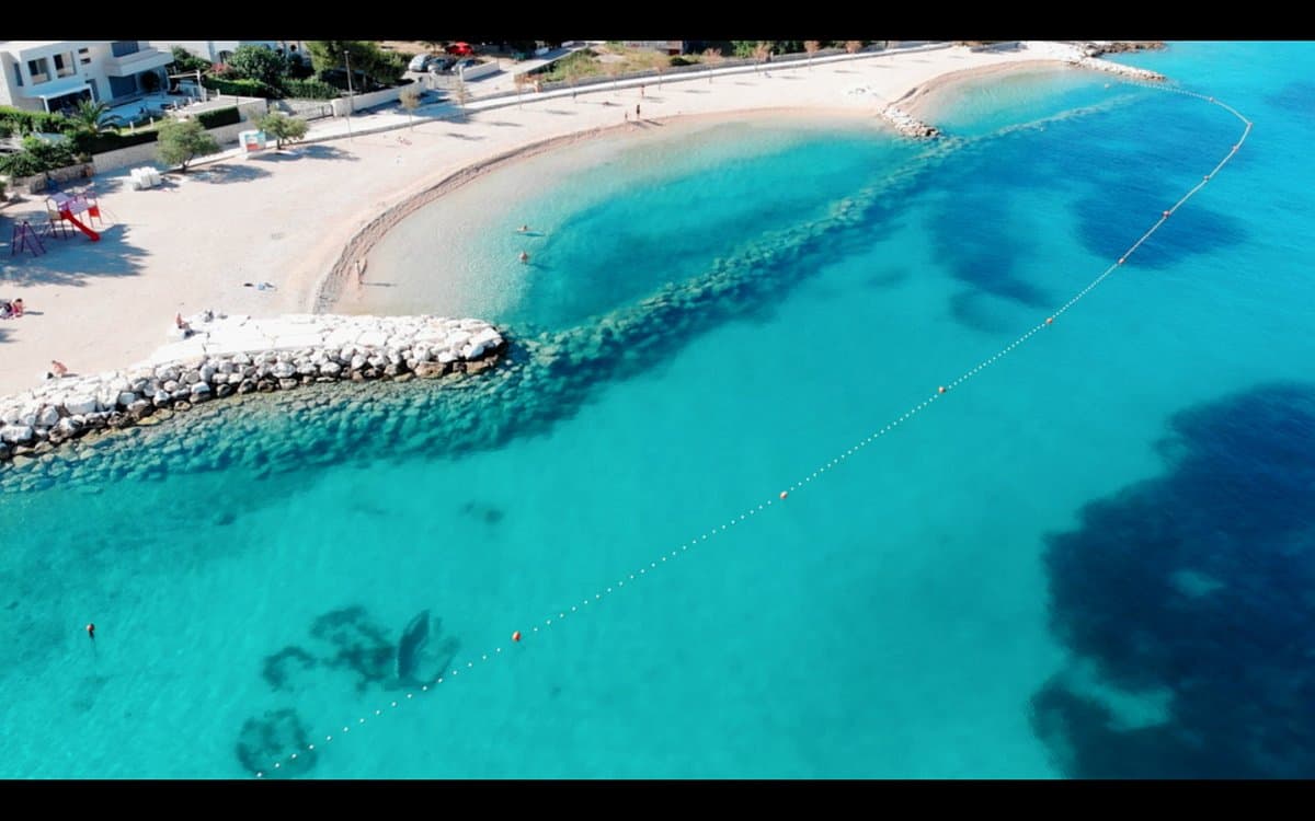 Clear water beach near Rogoznica on the Dalmatian coast
