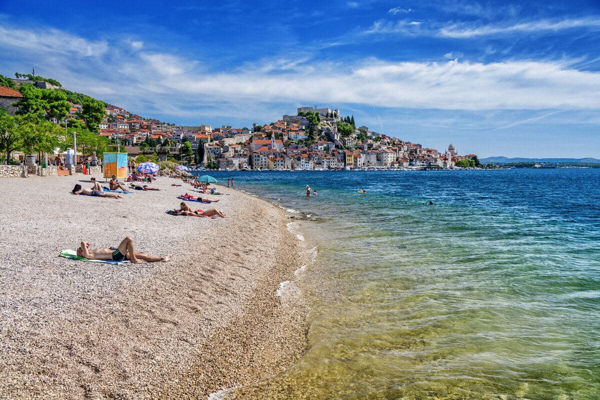 Beach in Šibenik