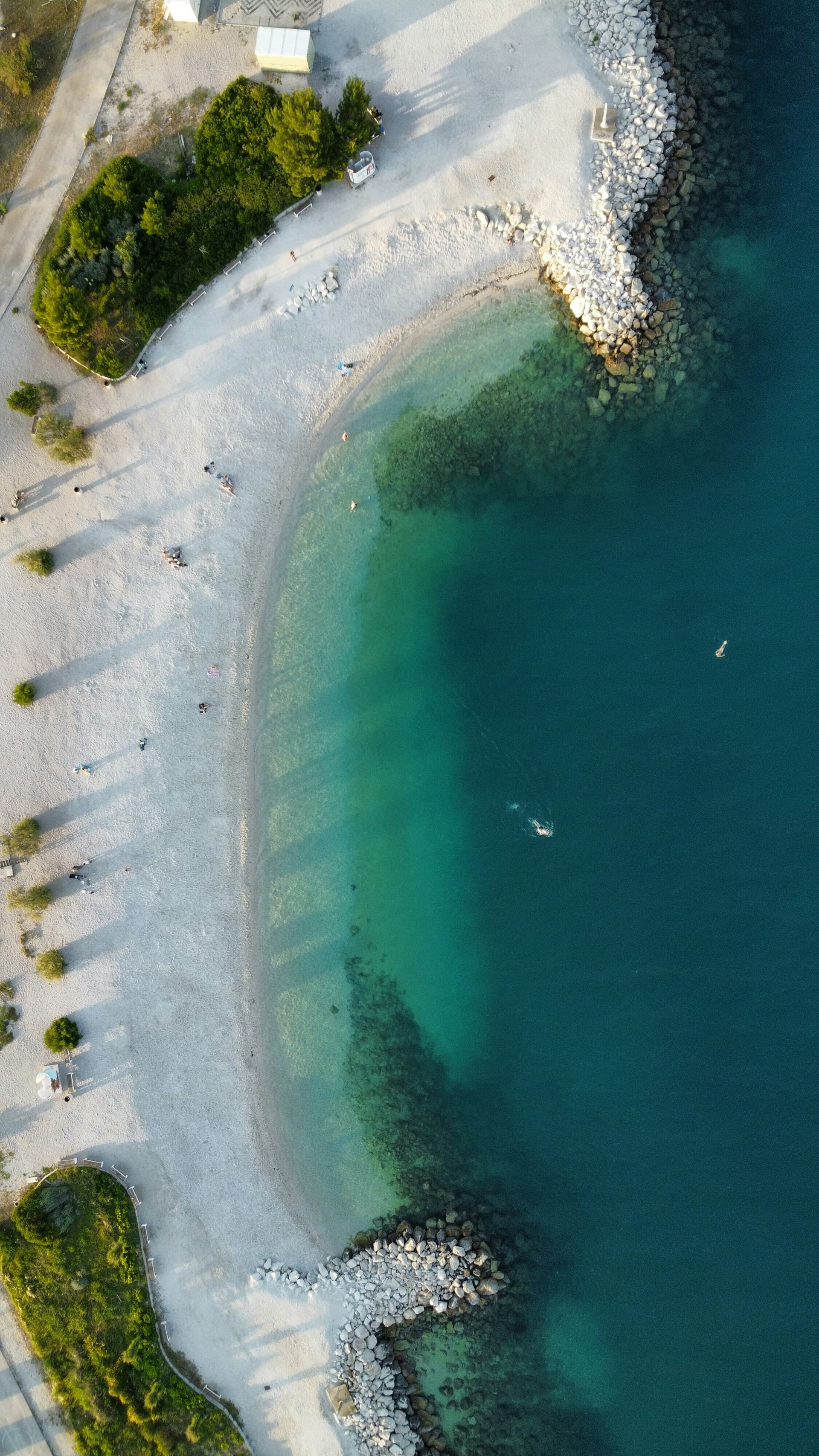Vis Island harbour and coastline