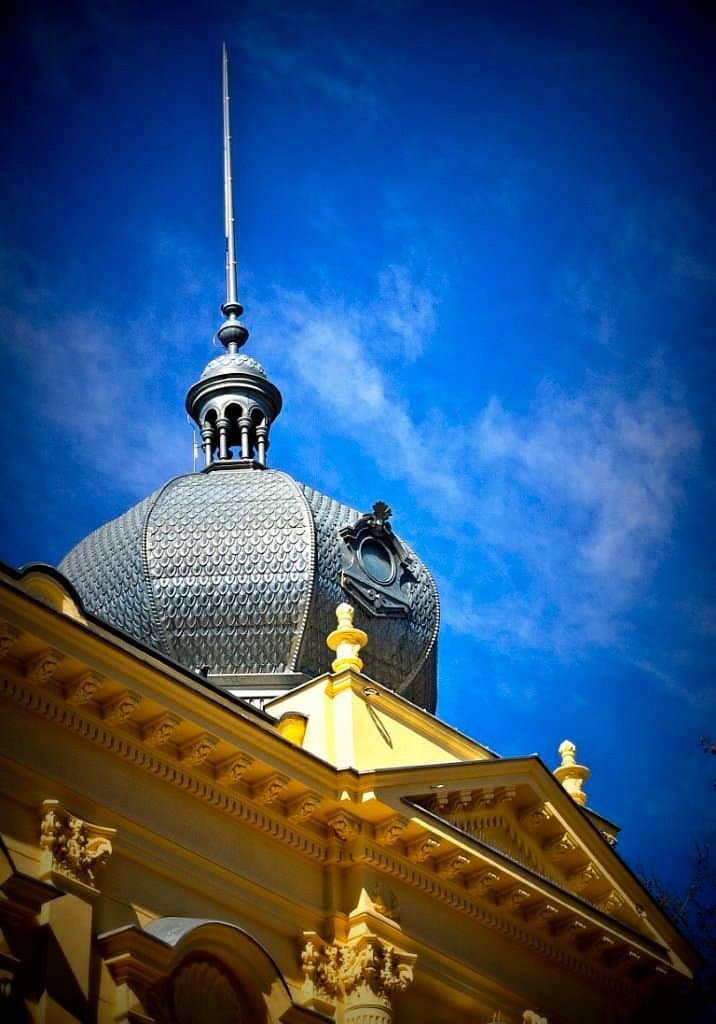 Baroque architecture in Vukovar town center