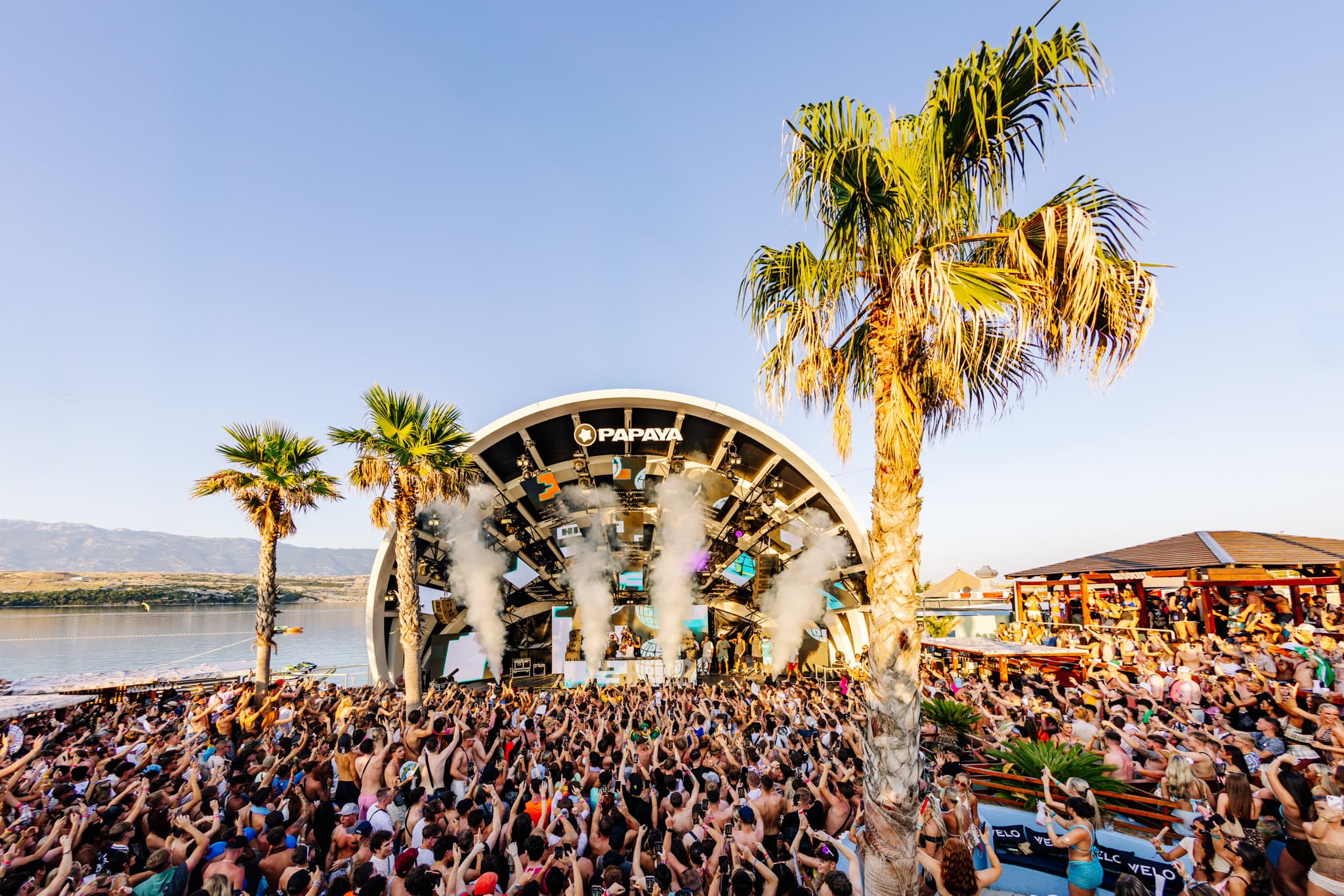 Hideout Festival at Zrće Beach on Pag island — electronic music on the Adriatic