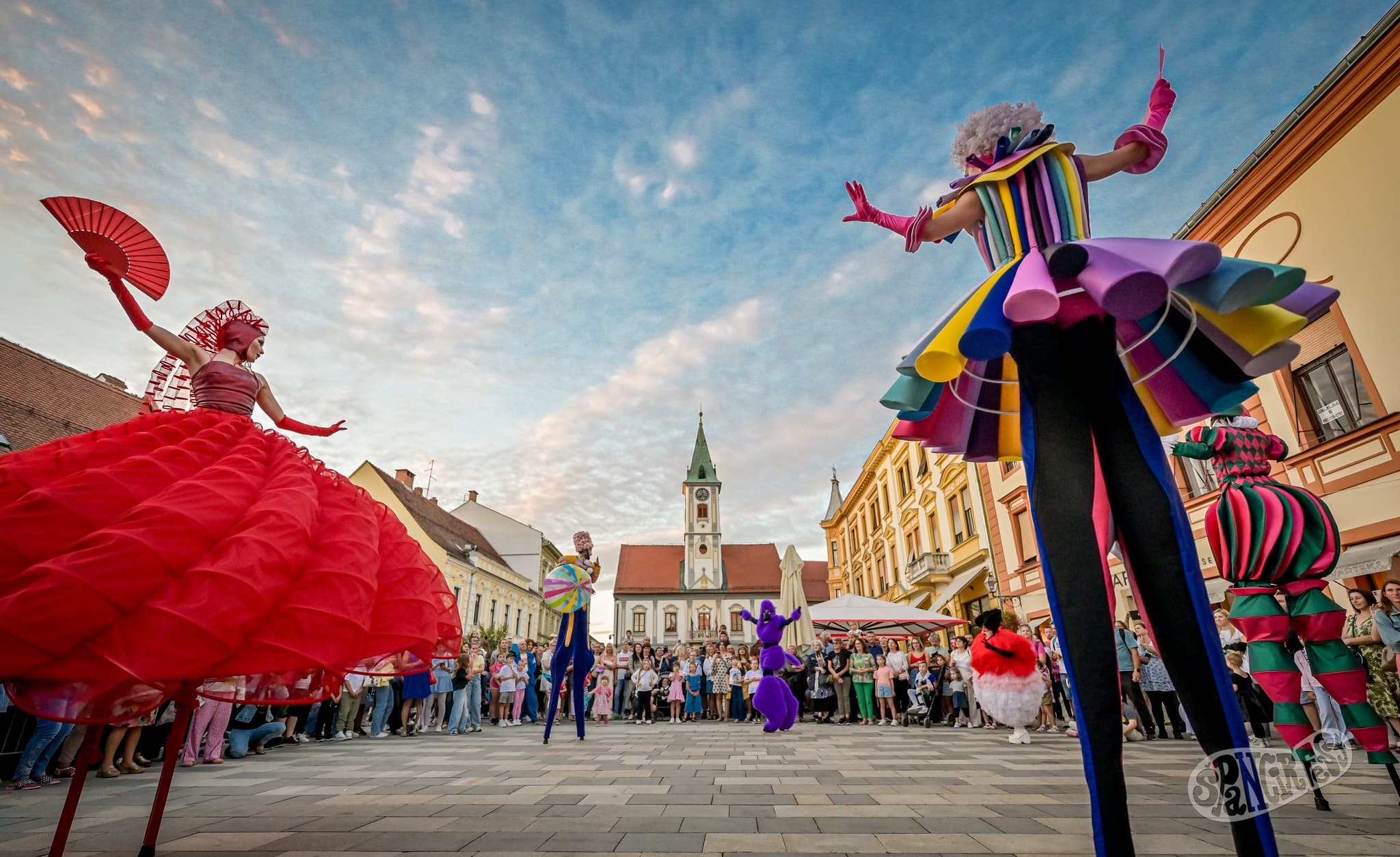 Špancirfest street festival in Varaždin baroque old town