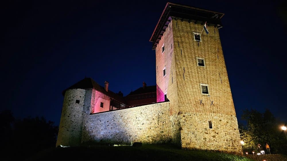 Dubovac Castle overlooking Karlovac and the surrounding rivers and forests