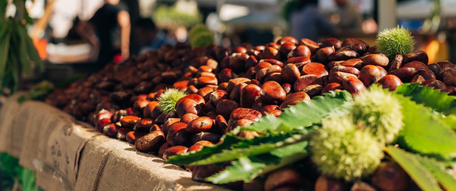 Marunada chestnut festival in Lovran old town, October, Kvarner