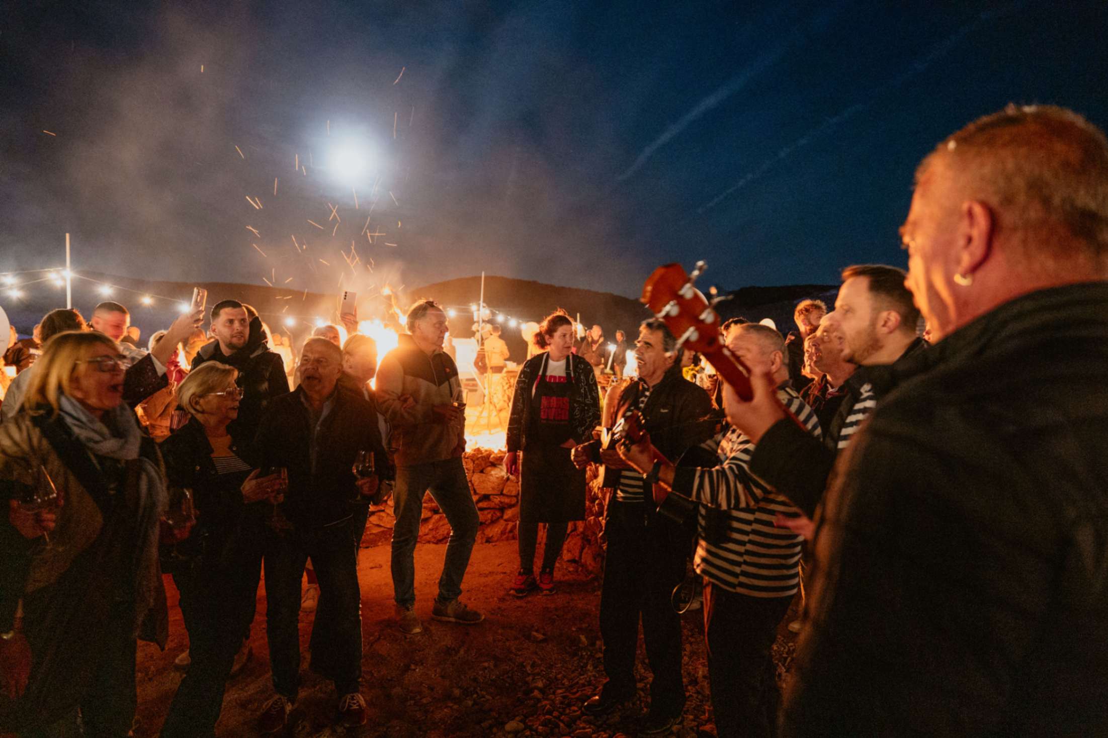 Celebration atmosphere at the MarsOvca event in Novalja, island of Pag