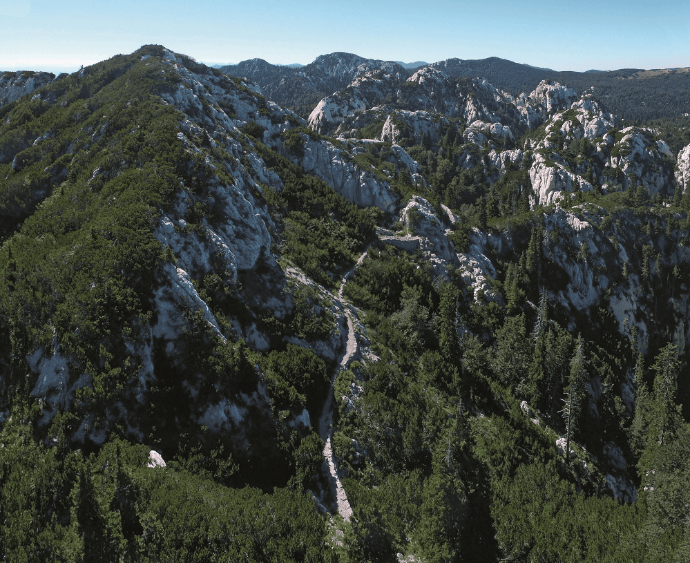 Premužić trail on Northern Velebit — long-distance hiking path through Croatia's longest mountain range