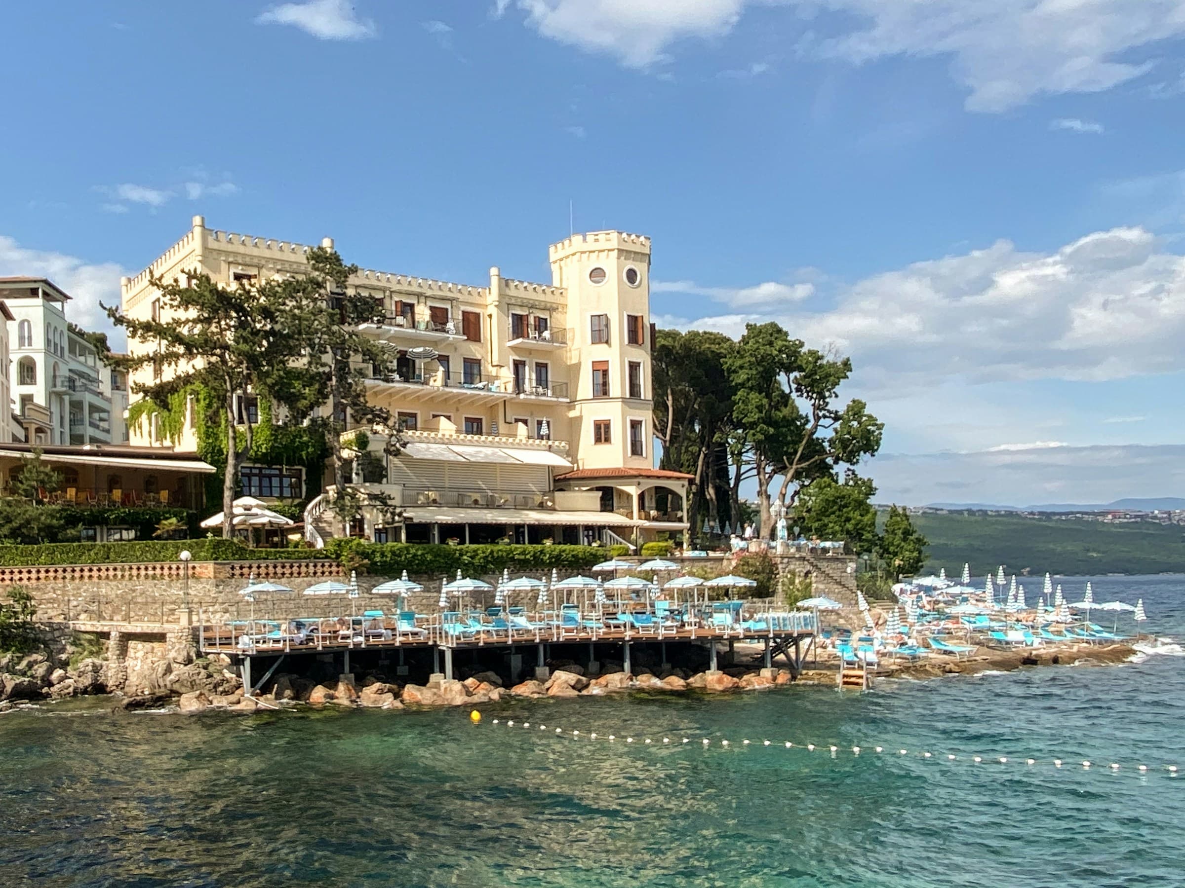 Opatija beach — Habsburg-era resort on the northern Adriatic, Kvarner coast