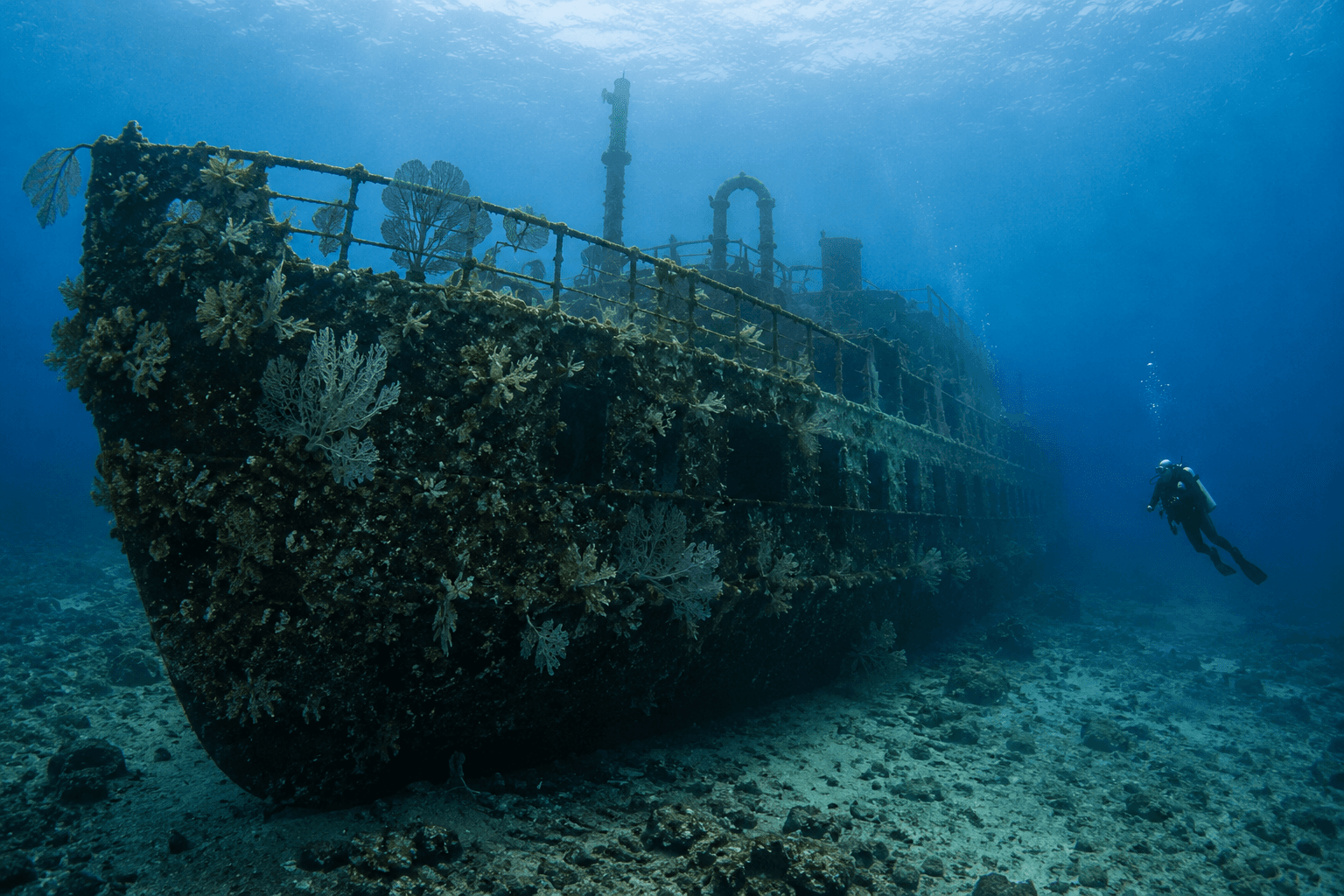 Baron Gautsch wreck in the Adriatic — sunken Austro-Hungarian passenger steamship near Rovinj