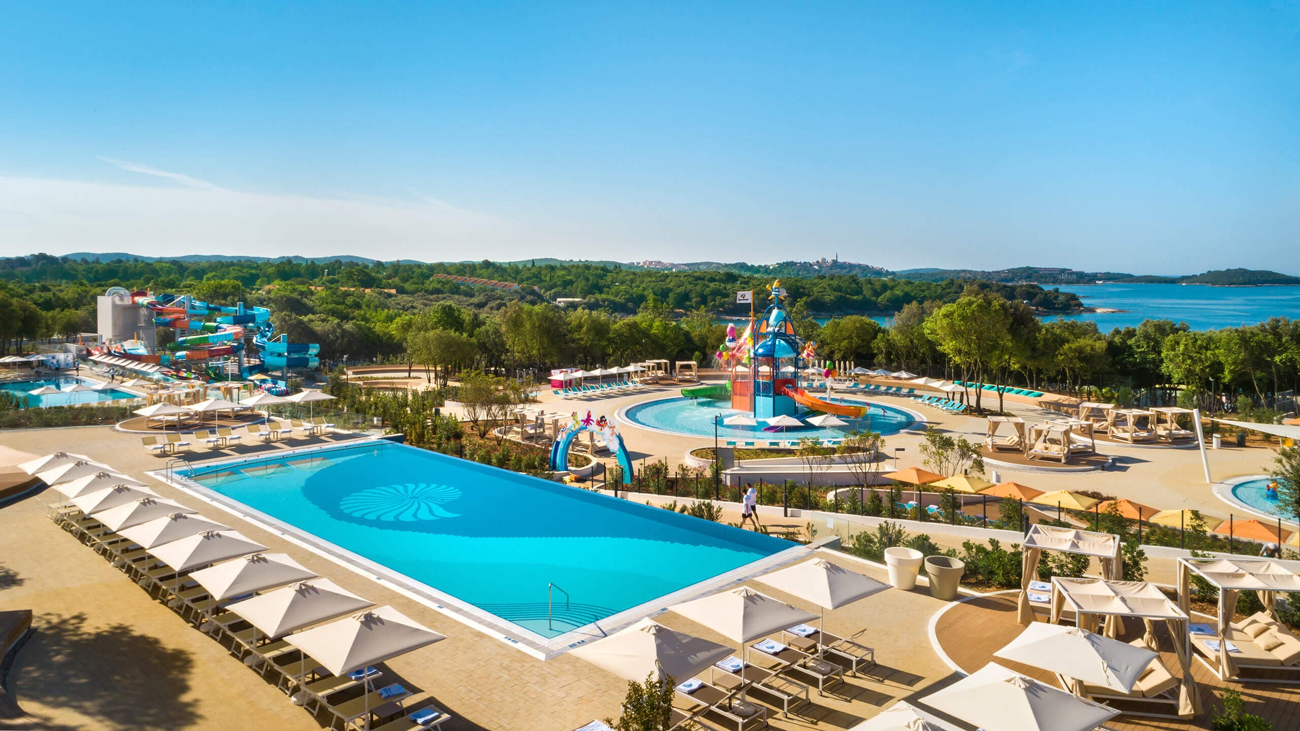 Istrian seaside camping resort — large family campsite with beach access near Poreč and Rovinj