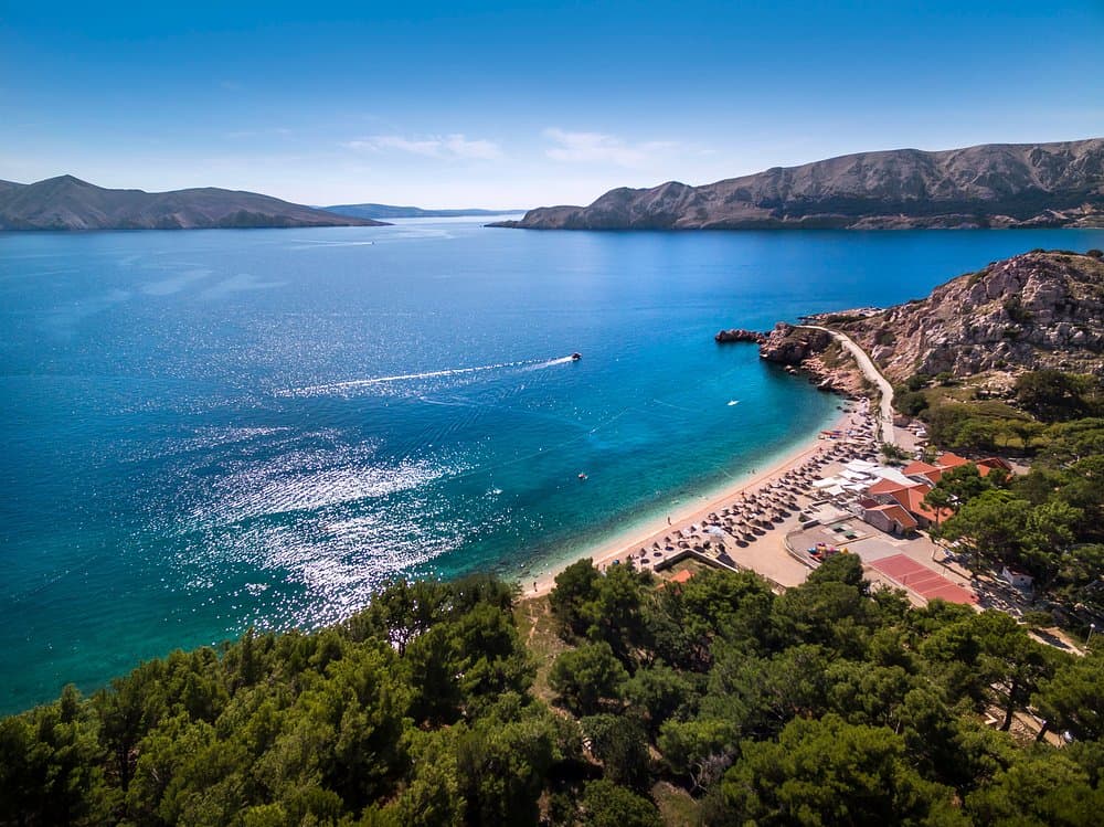 Smaller Croatian family campsite — quiet beach camping with mobile homes and relaxed atmosphere