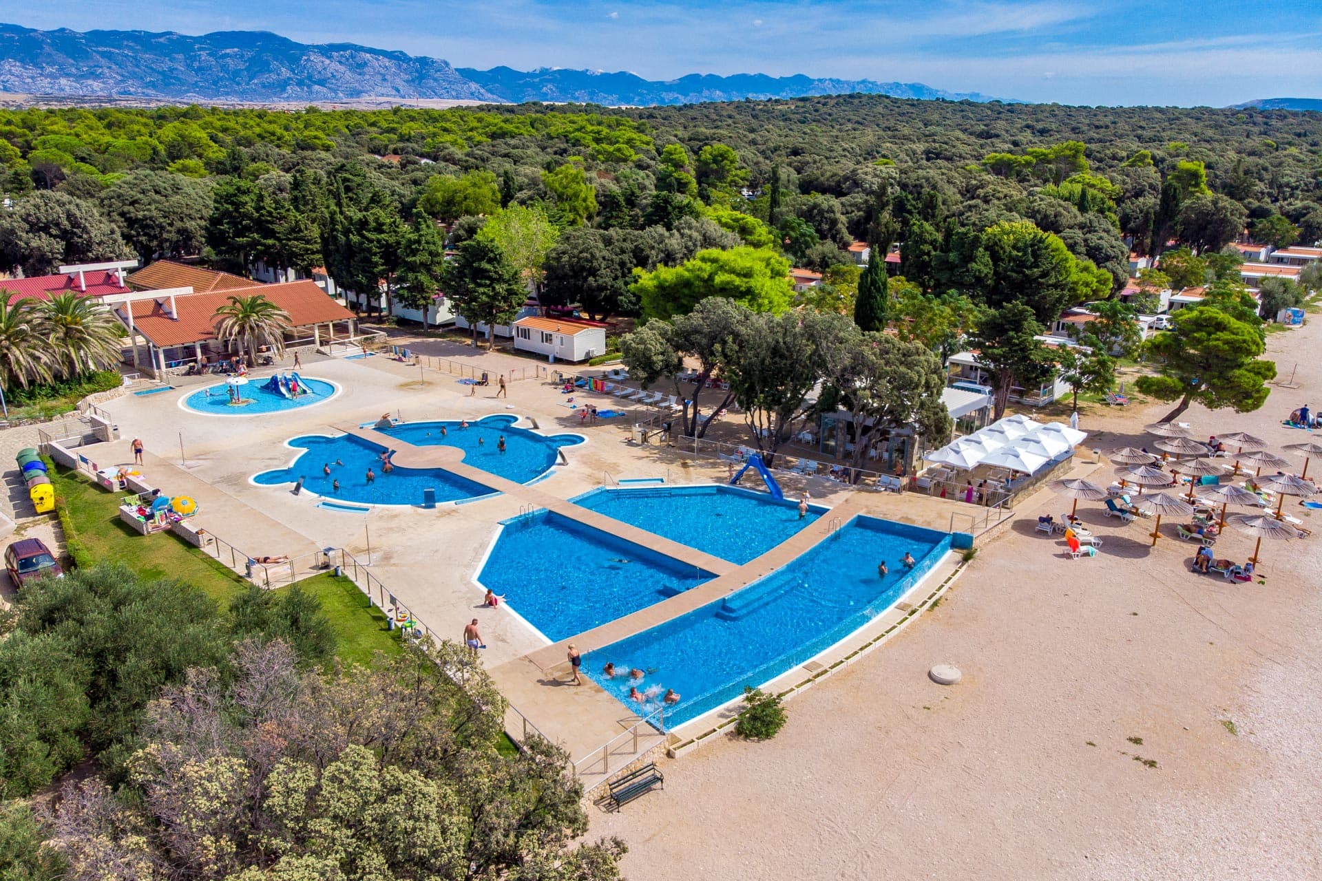 Camping Straško near Novalja on Pag island — seaside family campsite with beach access