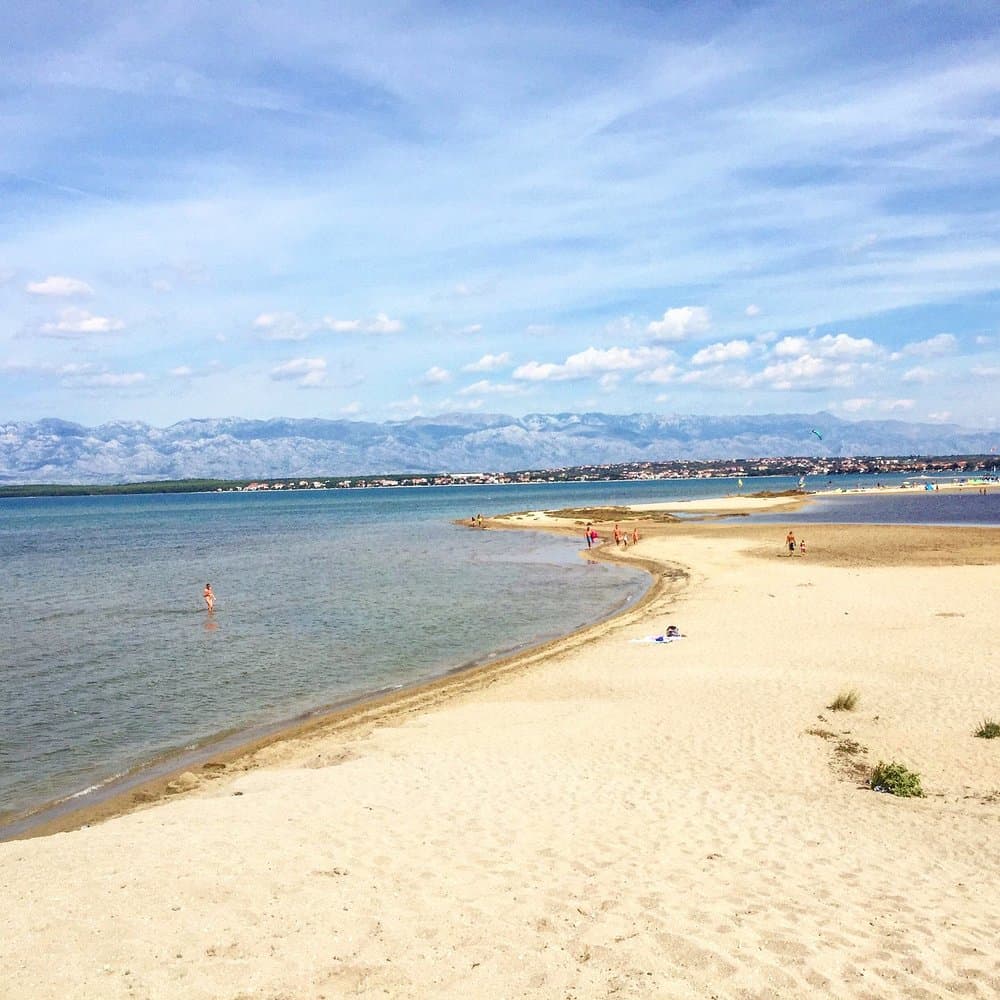Nin Lagoon and Queen's Beach near Zadar — shallow warm water perfect for young children