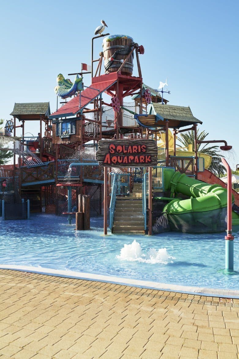 Aquapark Dalmatia at Solaris resort near Šibenik — water slides and pools for families