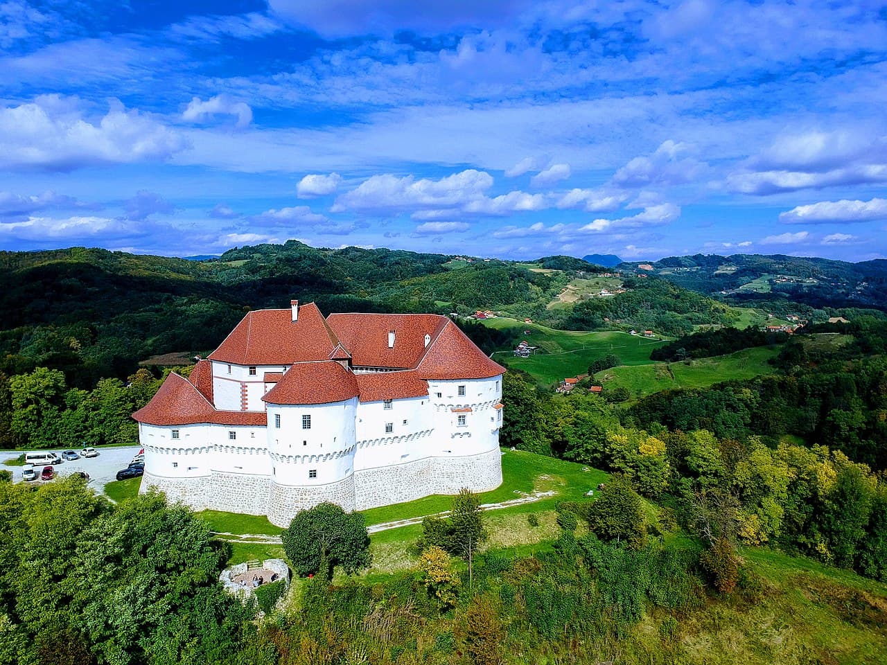 Veliki Tabor Castle — medieval Renaissance fortress in Zagorje hills
